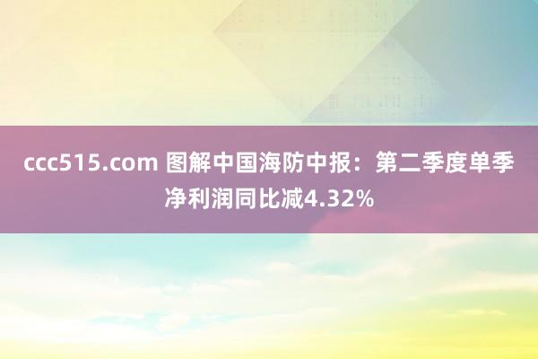 ccc515.com 图解中国海防中报:第二季度单季净利润同比减4.32%