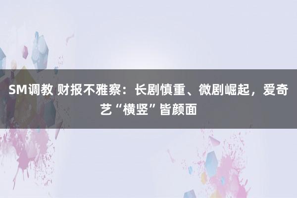 SM调教 财报不雅察：长剧慎重、微剧崛起，爱奇艺“横竖”皆颜面