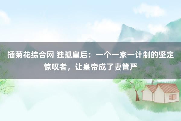 插菊花综合网 独孤皇后：一个一家一计制的坚定惊叹者，让皇帝成了妻管严